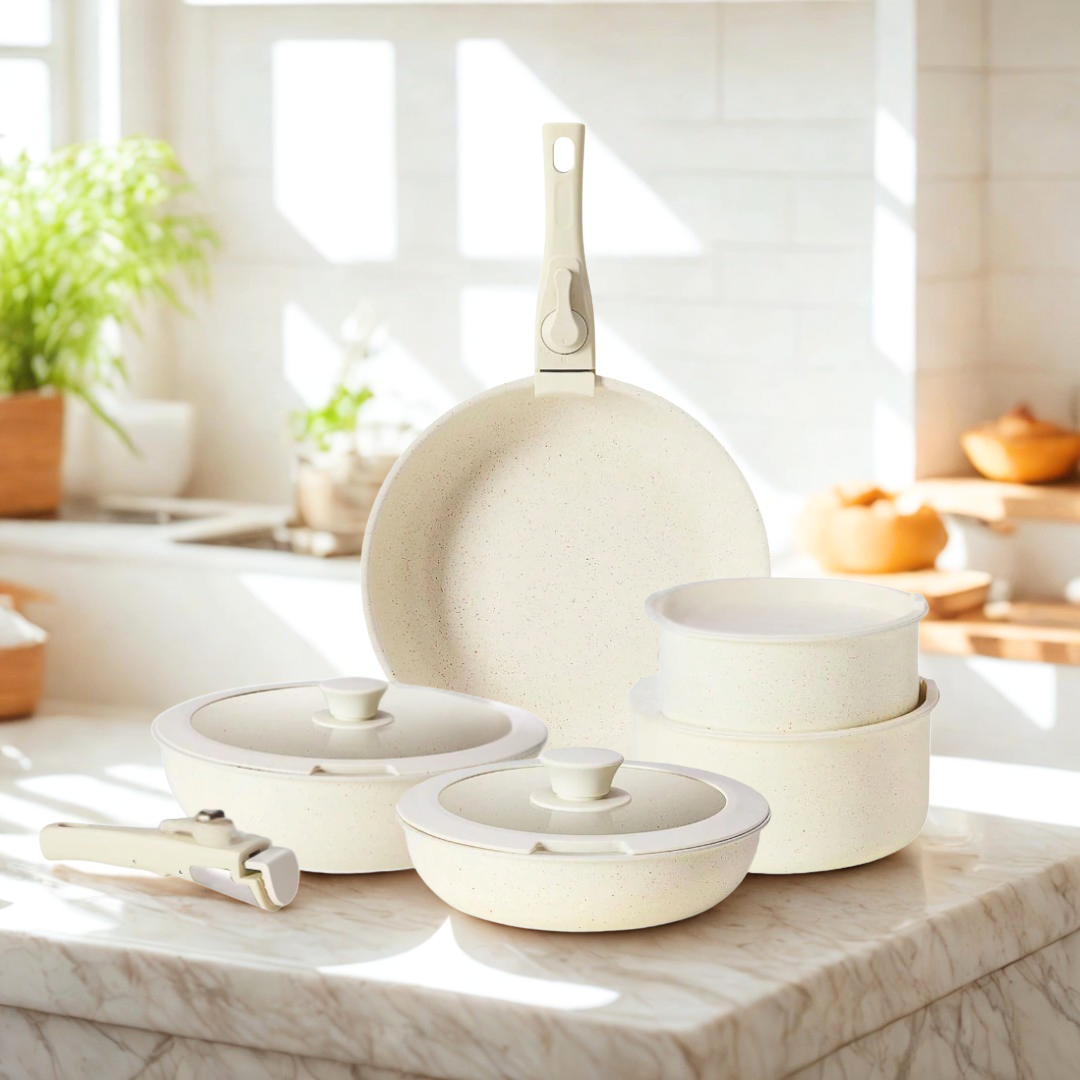 Kitchive Premium Cookware Set - Cream