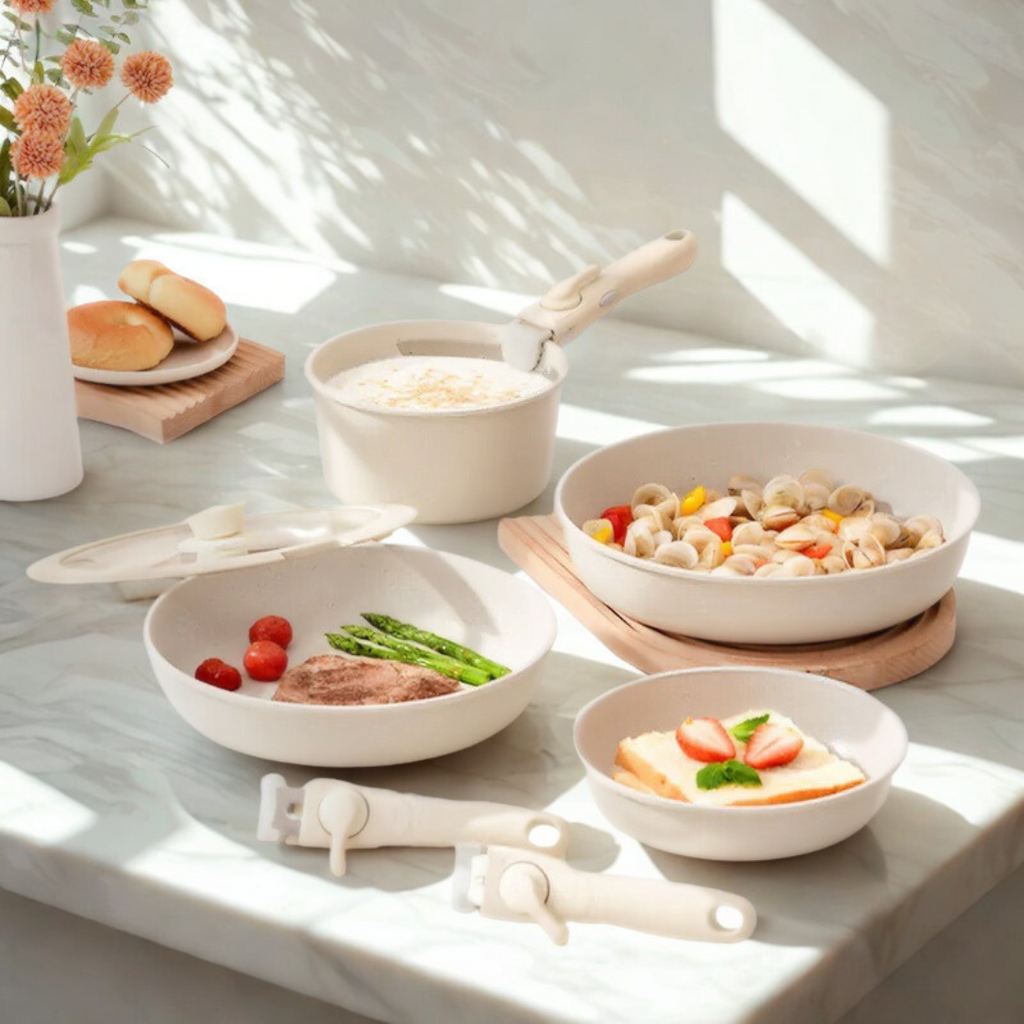 Kitchive Premium Cookware Set - Cream