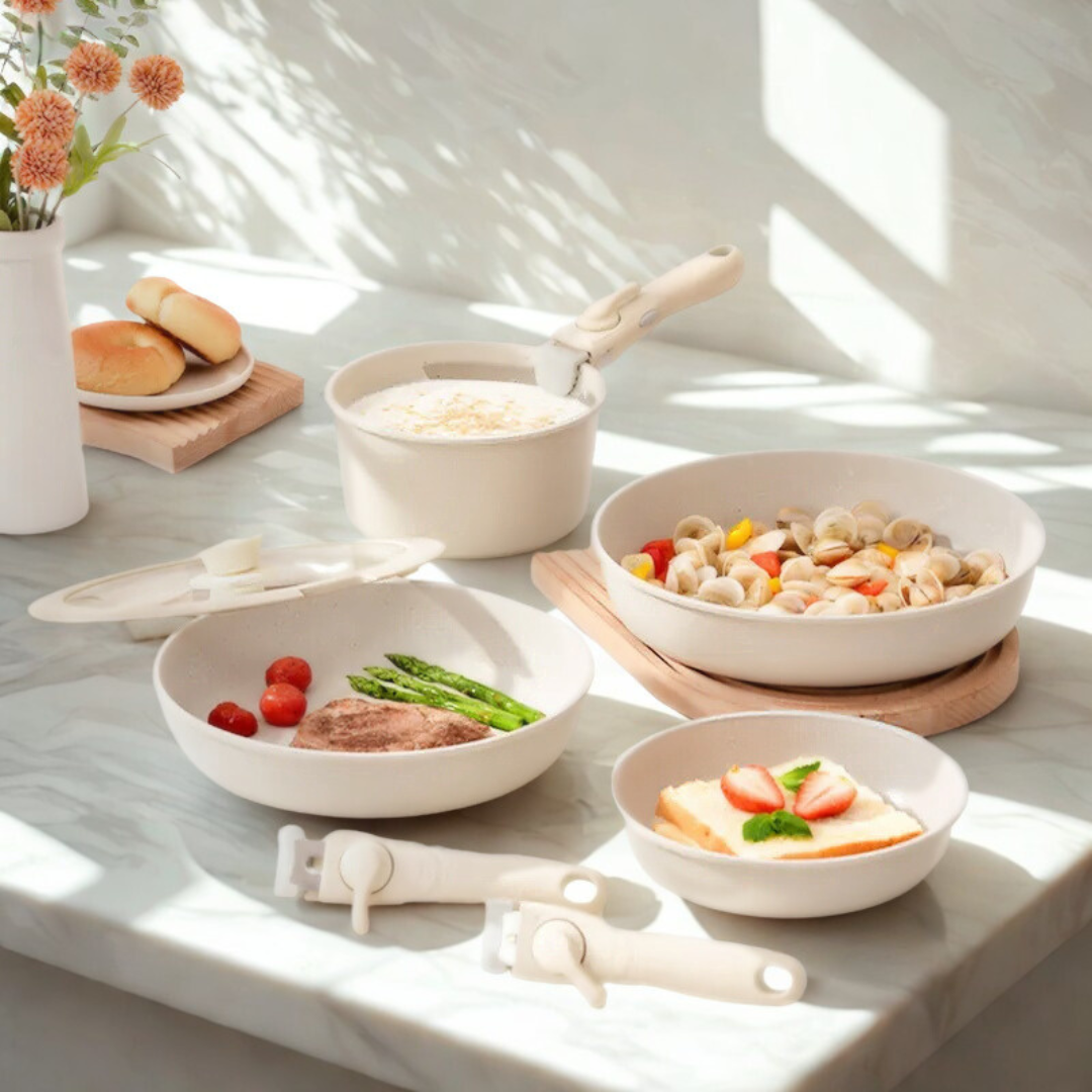 Kitchive Premium Cookware Set - Cream