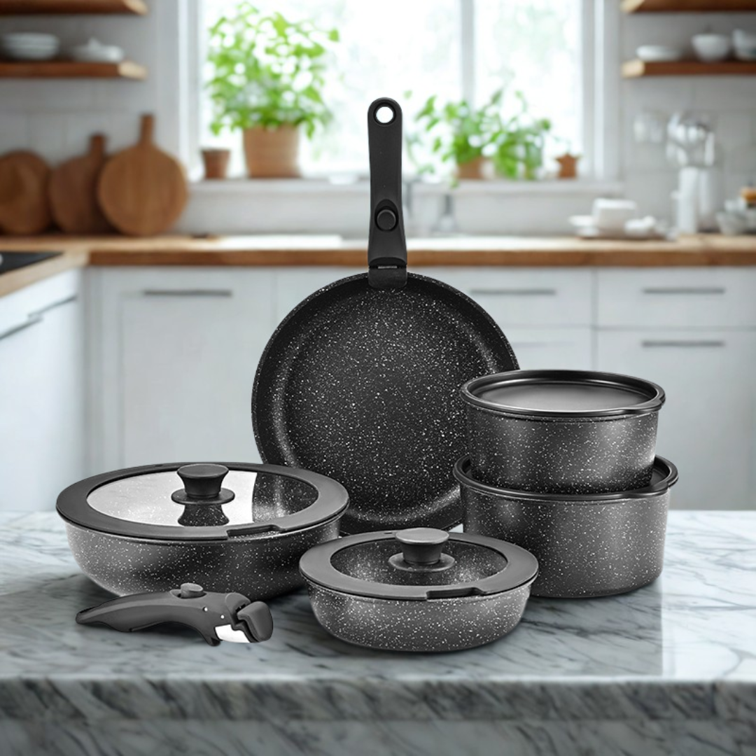 Kitchive Premium Cookware Set - Black