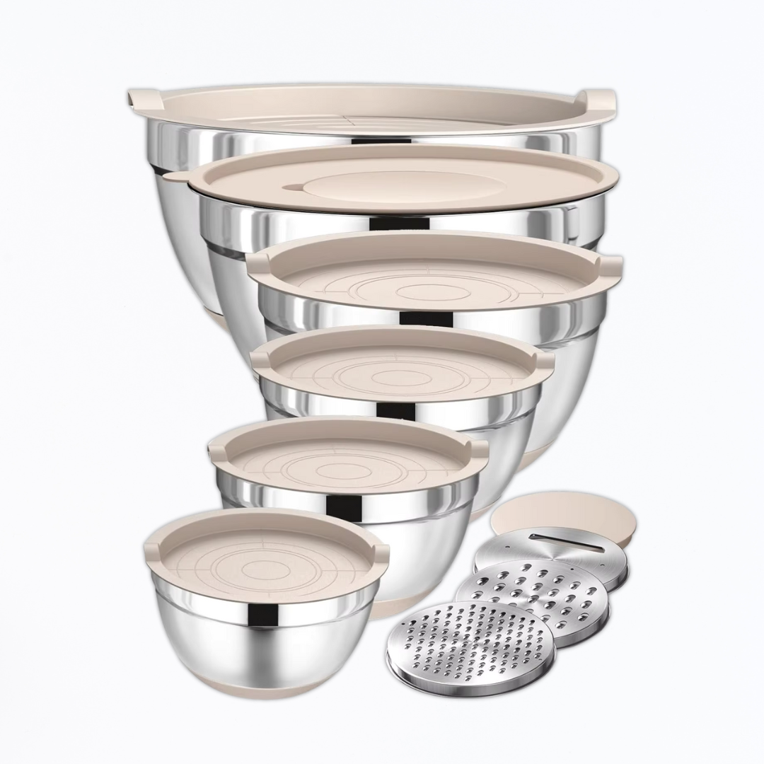 Kitchive Stainless Steel Mixing Bowl Set
